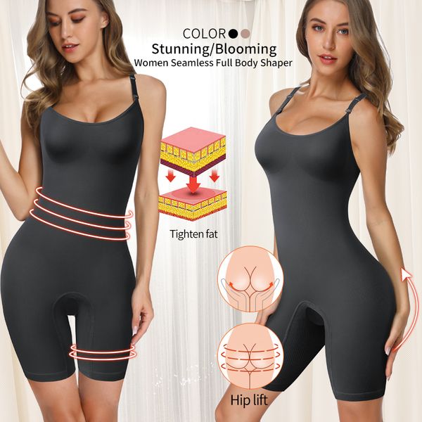 

Shapewear for Women Waist Trainer Full Body Shaper Seamless Bodysuit Shaper Briefer Faja Tummy Control Butt Lifter, Nude