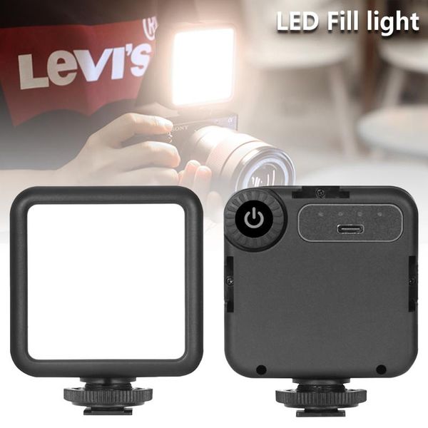 

vl49s mini rgb led video light 2000mah portable pocket pgraphic lighting vlog fill light smartphone dslr slr lamp