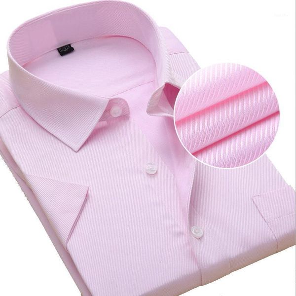 

comfortable summer men shirts new business office work short sleeve shirt daily life cotton breathable solid color holiday beach1, White;black