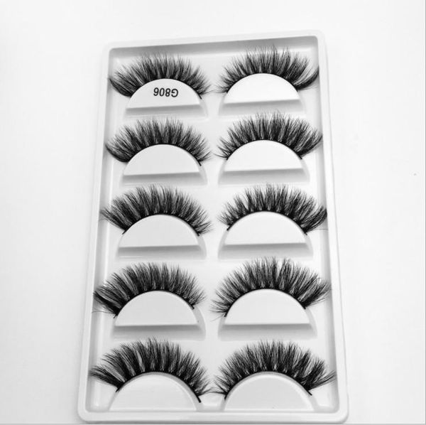 

false eyelashes 3d mink long lasting natural plump extension thick g806