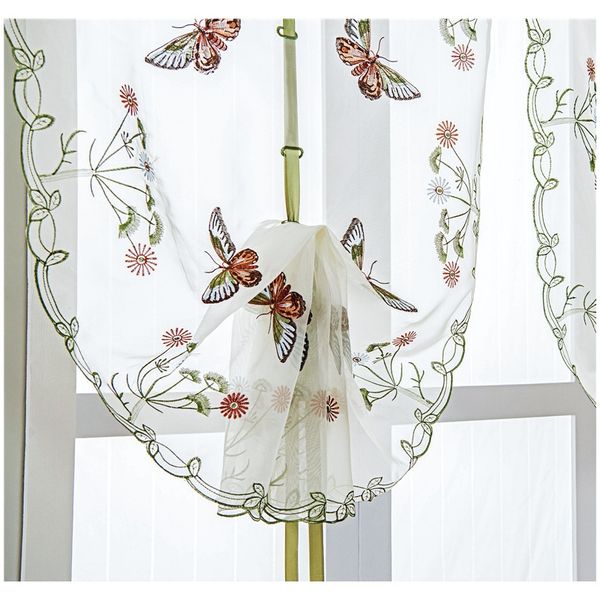 

topfinel butterfly tulle fantasy roman sheer carnawer вышитые voile шторы тюль для кухни гостиная панель спальни f wmtmct