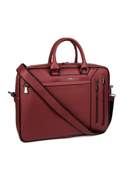 

burgundy lap& briefcase bag