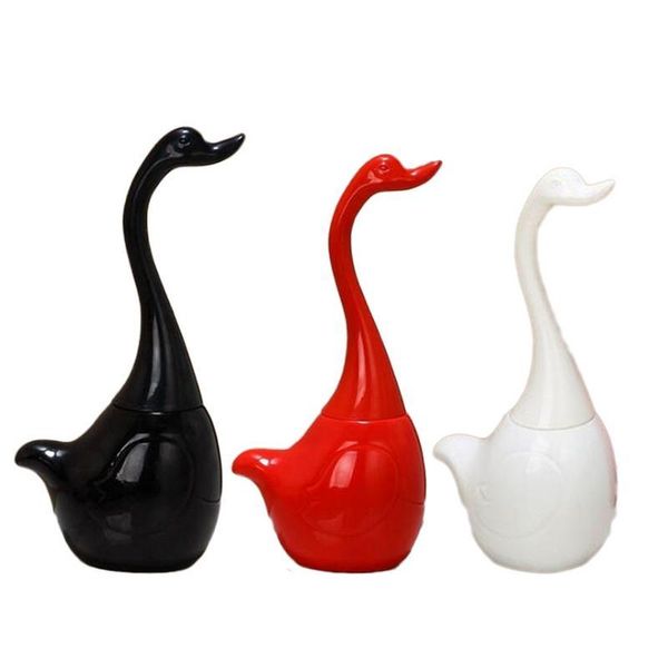 

bath accessory set innovative swan shape toilet brush bathroom accessories ceramic base plastic handle cleaning for home el