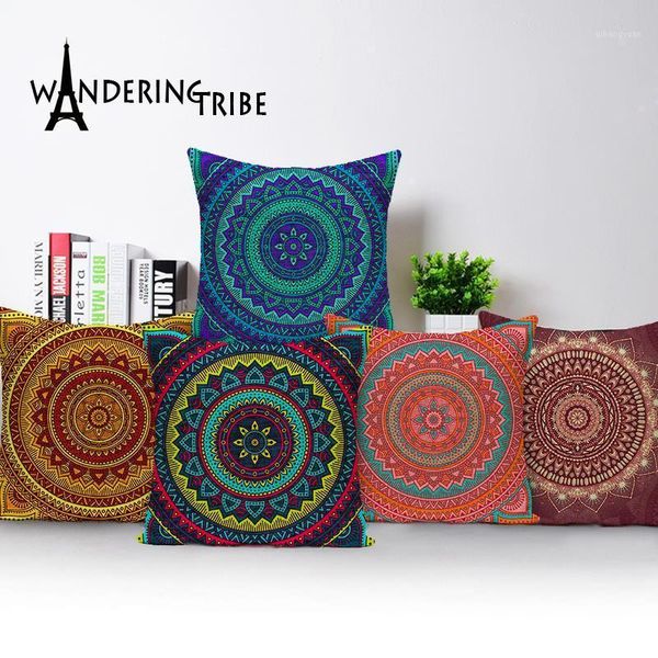 

square colorful home cushion decorative soft seat car covers linen cartoon cute mailbox fresh suit geometric pattern cushion1