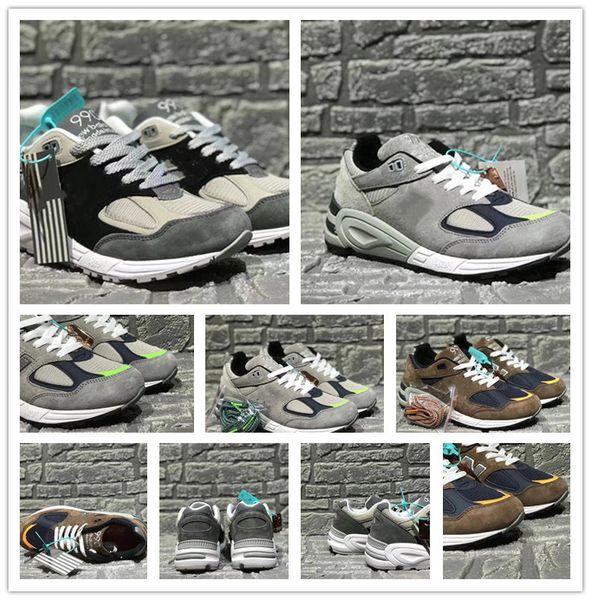 

high end hot nb990v2 og icon no case inn серый мужской nb990v2 многоцветные черно-белые серые модные обувь обувь 36-44, Black