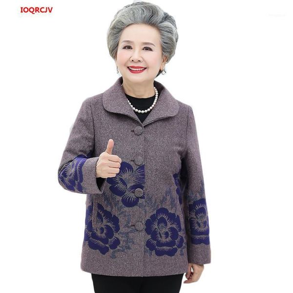 

60-70 year old grandma autumn coat casual long sleeve middle-aged women spring jacket mother overcoat plus size 5xl w14521, Black;brown