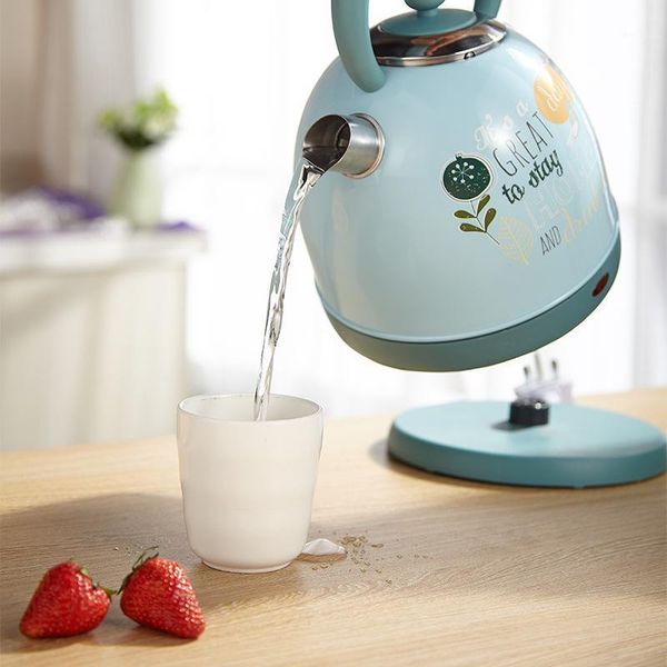 

spot british foreign trade retro pattern import electric kettle printing household grade 304 stainless steel machine1