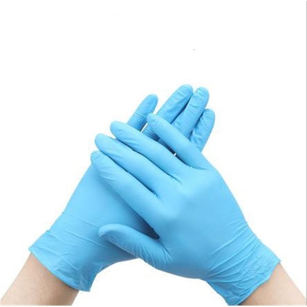

nitrile ready to ship pack of 100pcs premium blue rubber cleaning gloves powder non vinyl latex