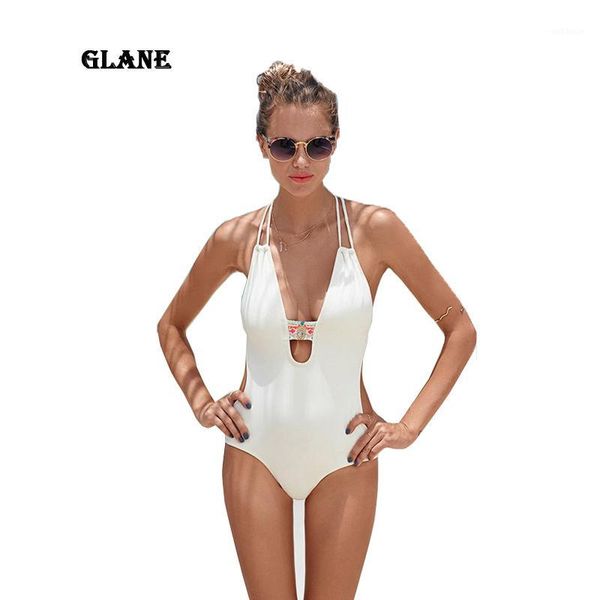 

black white cross back bodysuit monokini one piece swimsuit backless swimwear women bathing suit beachwear bather1, White;black