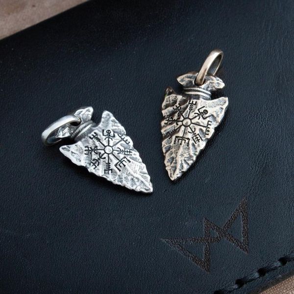 

viking arrow pendant rune men's necklace style new sweater chain, Silver