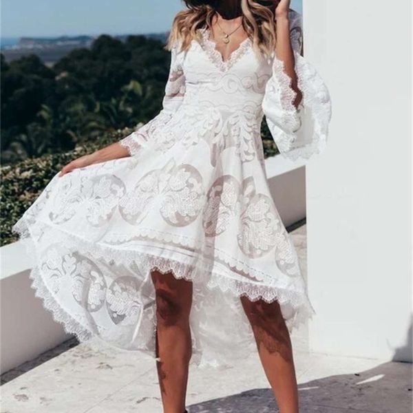 

irregular drs deep fashion v lace for women, Black;gray