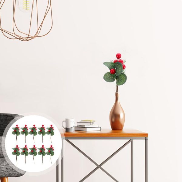 

10pcs romantic beautiful unique simulated berry bouquets for diy xmas tree