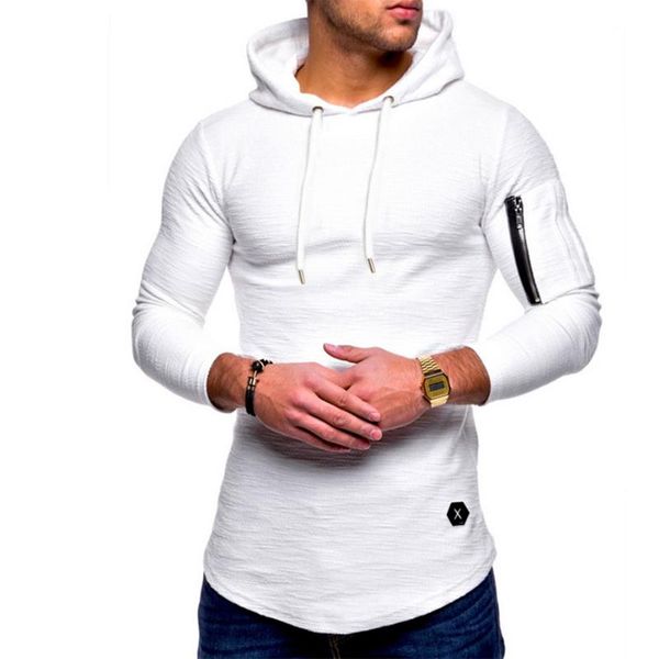 

men's hoodies & sweatshirts 2021 autumn men hoodie zipper sweatshirt mens casual hip hop fashion brand slim fit male pullover, Black