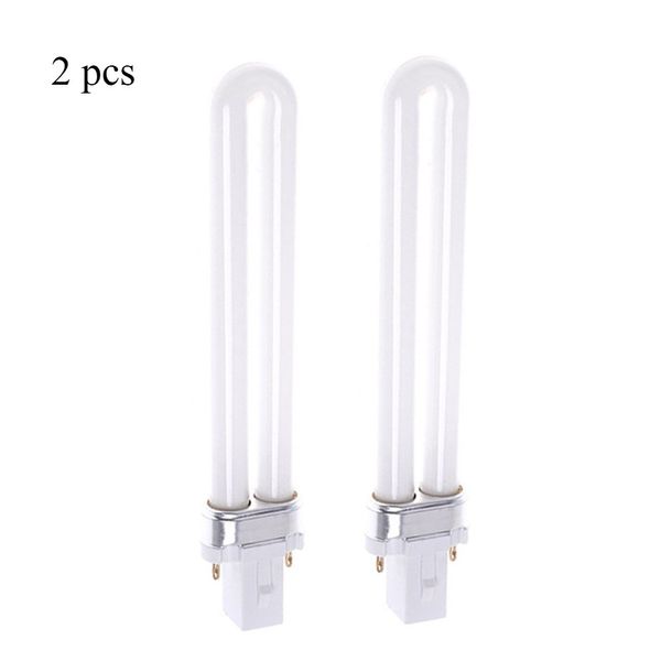 Lampe à LED UV Tube Ampoule 9W Lampes de durcissement Remplacement Double Source de lumière pour Sèche-ongles