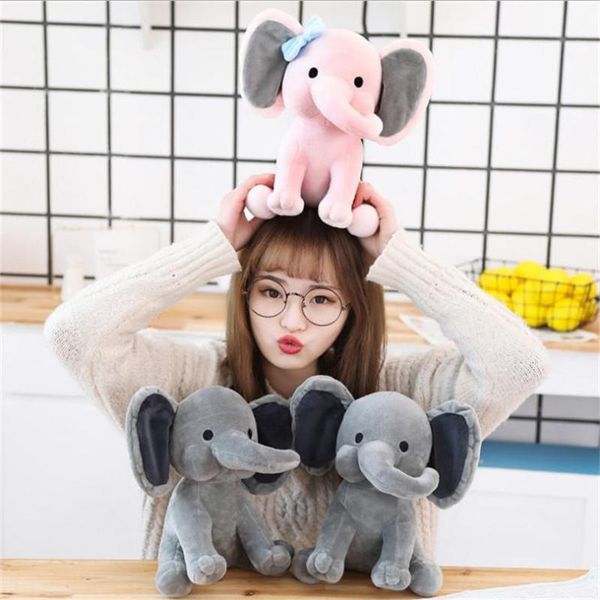 

2 colors kids elephant soft pillow stuffed cartoon animals soft dolls toys kids sleeping back cushion children birthday gift party favor