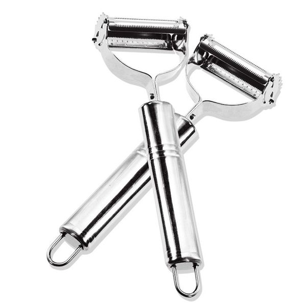

factory pricejulienne peeler stainless steel vegetable cutter slicer kitchen tool with cleaning brush for carrot gadget