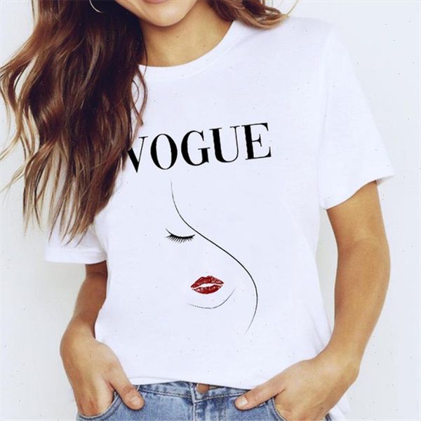

face abstract simple women tshirt summer short sleeve casual vogue tees gift for lady yong girl tee drop ship w4815, White