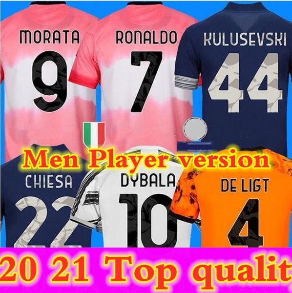 

2020 2021 new player version c.ronaldo soccer jerseys dybala d.costa football jerseys 20 21 thailand palace bernardeschi de ligt soccer, Black;yellow