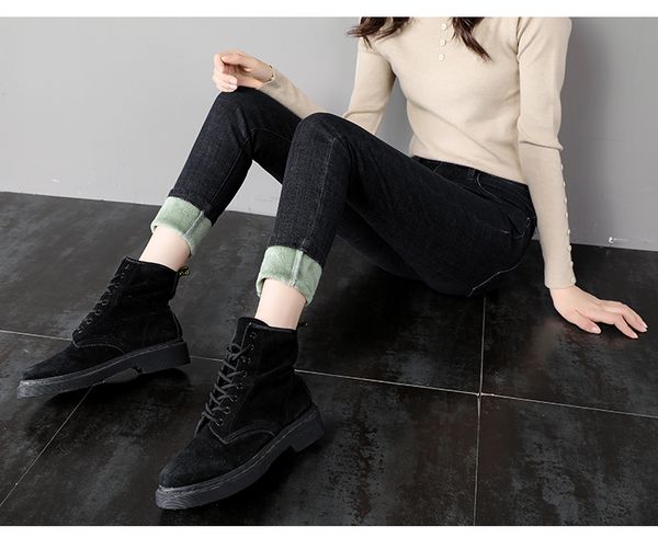

warmer size more winter breech for women of the female gender high waist thin, casual corduroy pants woman streetwear jeans. ufc3, Blue