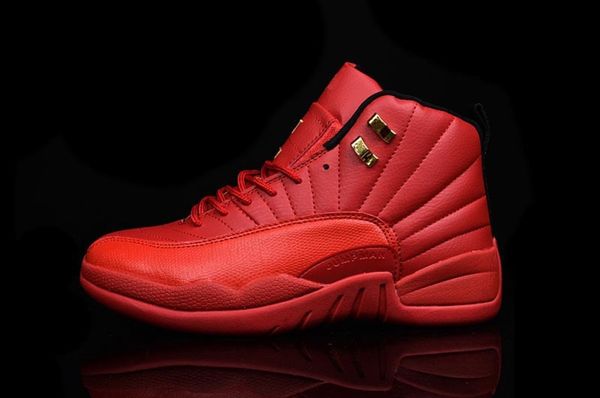 

xii new 12 red basketball shoes 12s mens running shoes sports tennis sneakers online from china, White;red