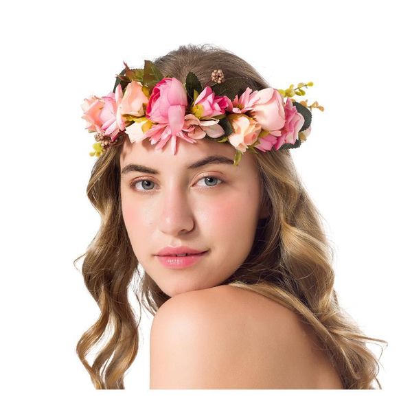 

bride wedding garland baby girls floral flower crown women headdress jewelry studio ps ornaments hair acc qylyhg