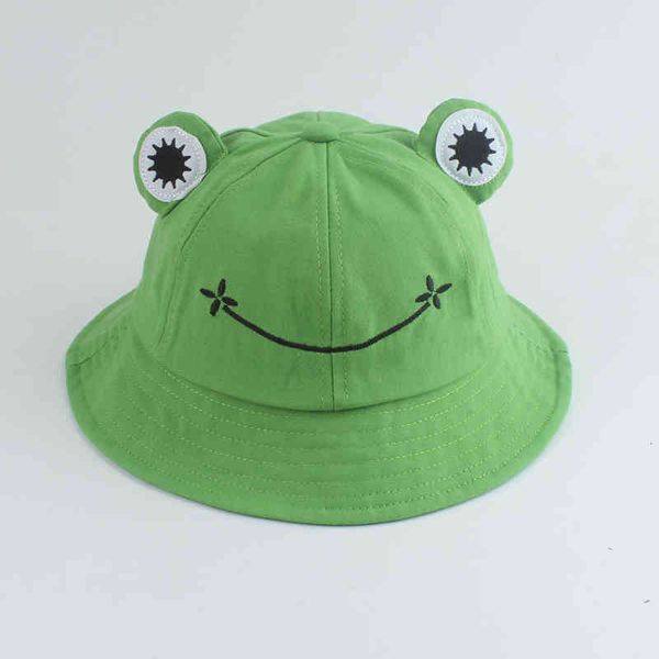 

parent child frog bucket hat for kids summer spring plain women panama outdoor beach fishing sunscreen bob caps, Blue;gray