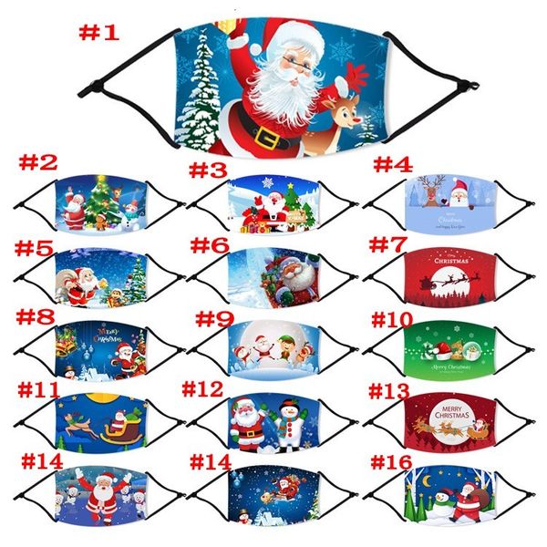 

printed xmas face fashion deer anti dust snowflake christmas mouth cover washable reusable with masks filters fy6240