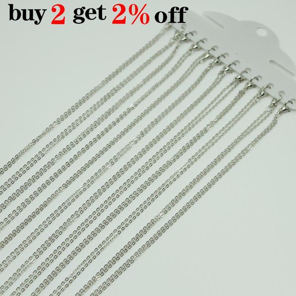 

белый k омар застежка ожерелье шарм 12 шт. / пакет 40см цепи для diy ювелирные изделия изготовления материалов аксессуары оптом bbymsb