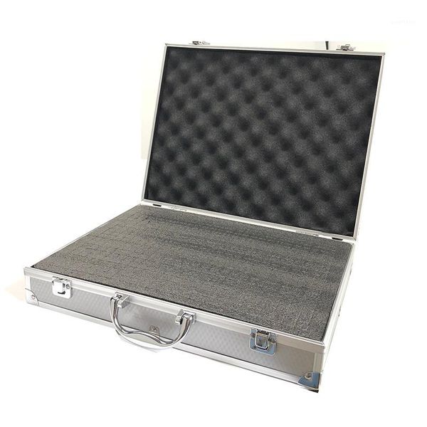 

aluminum alloy tool case outdoor safety equipment box portable safety instrument case suitcase portable tool box 370x285x80mm1