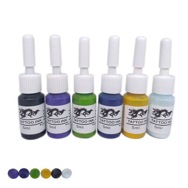 

5ml professional makeup tattoos ink pigment for body art paint diy monochrome tattoo pigment practice set tattoo color inks new wmtgut