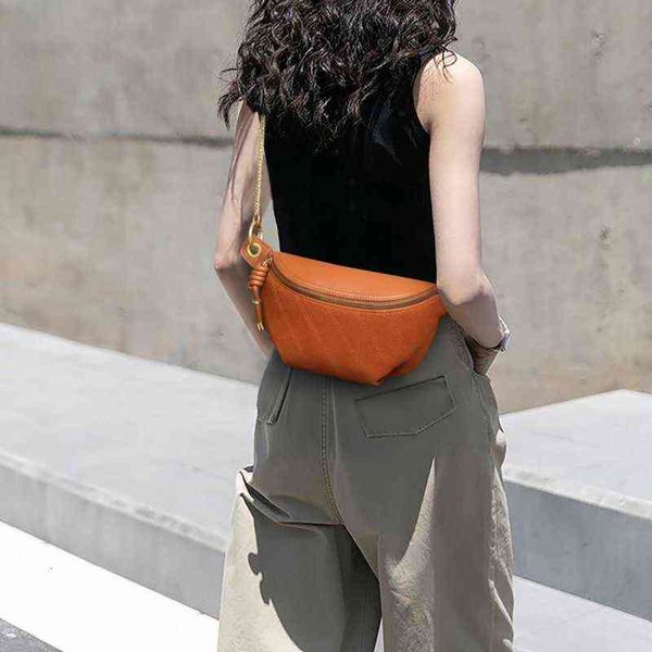 

evening bags leather premium 2022 trendy ins waist versatile msenger chain single shoulder women's bag