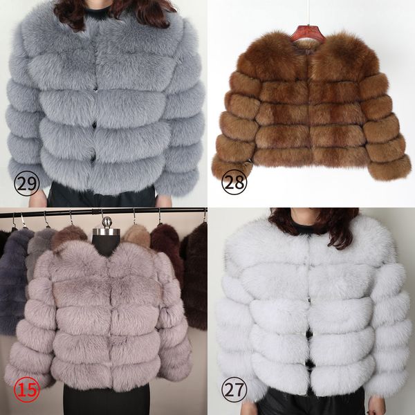 

maomaokong 50cm natural real fox fur coatwomen winter natural fur vest jacket fashion silm outwear real fox fur vest coat foxx1019, Black