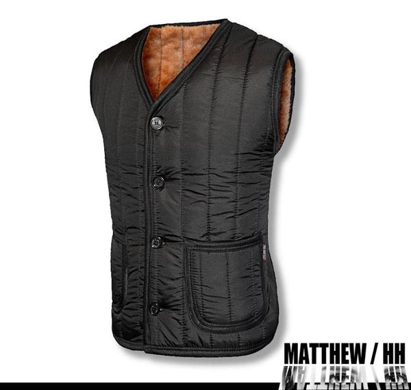 

men's vests warm waistcoat, button and velvet round collar waistcoat for home winter leisure fashion vest a032, Black;white