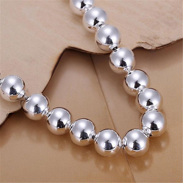 

classic hollow 10mm beads silver color bracelets new listings fashion jewelry christmas gifts h bbymiu, Black