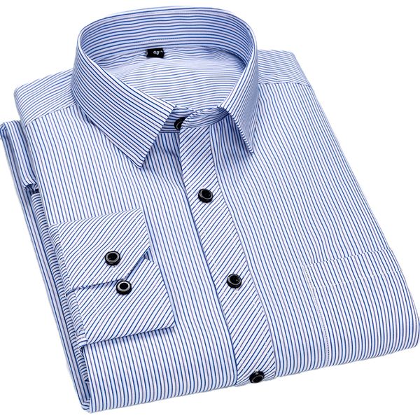 

new brand 2021 fine stripe flannel cotton long sleeve comfortable soft -friendly men's casual business shirt ky77, White;black