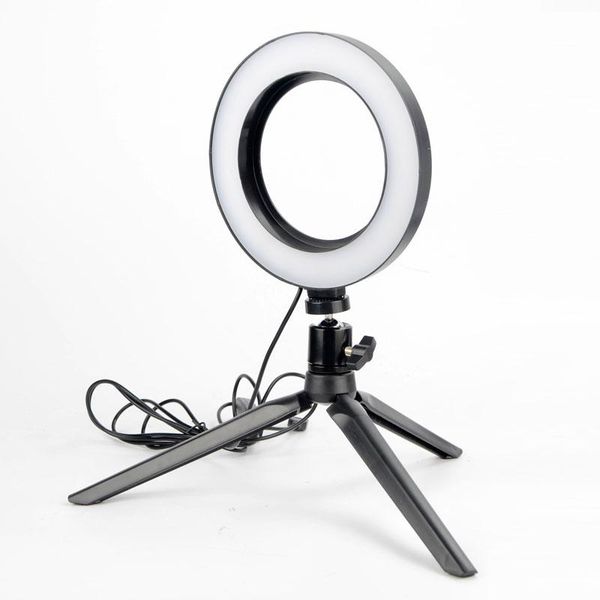 

6 inch 16cm ring light led selfie 20cm stand tripod deskdimmable youtube p video camera phone makeup live fill wholesale