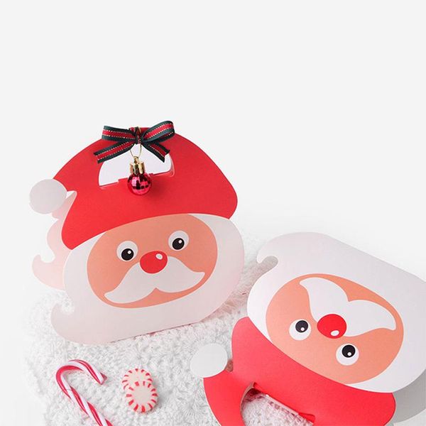 

lbsisi life 30pcs 1918.77cm santa claus protable christmas paper box candy biscuit packaging new year gift handmade baby favor wmtuhq