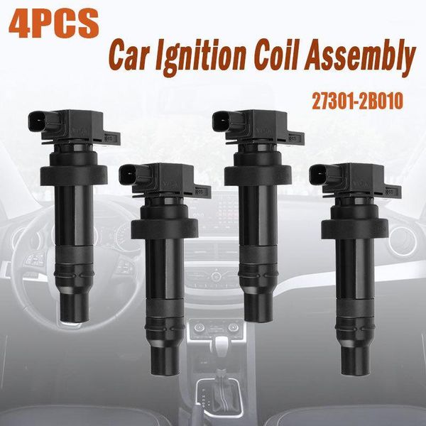 

4pcs 27301-2b010 car ignition coil assembly for kia motor 10-11soul 1.6l for 273012b010 accent i20 i301