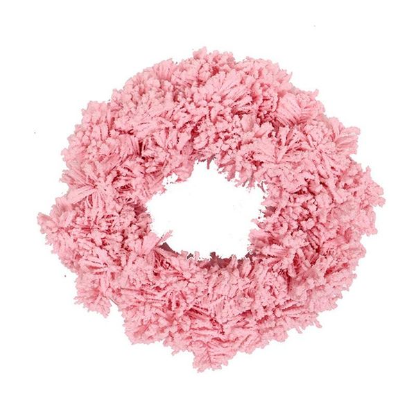 

decorative flowers & wreaths pink wreath artificial pine garland for front door, window, wall, wedding, fireplace, home decoration
