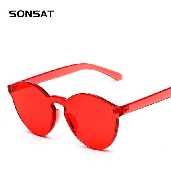 

sunglasses fashion women cat eye shades designer sun glasses integrated eyewear candy color uv400, White;black