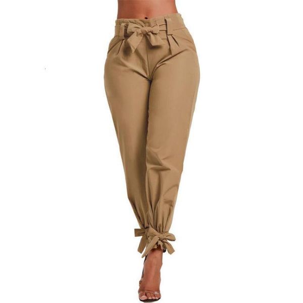 

ladies'casual trousers solid color waist-closing slacks new arrival 2020 summer autumn womans pants fashionable pants plus size, Black;white