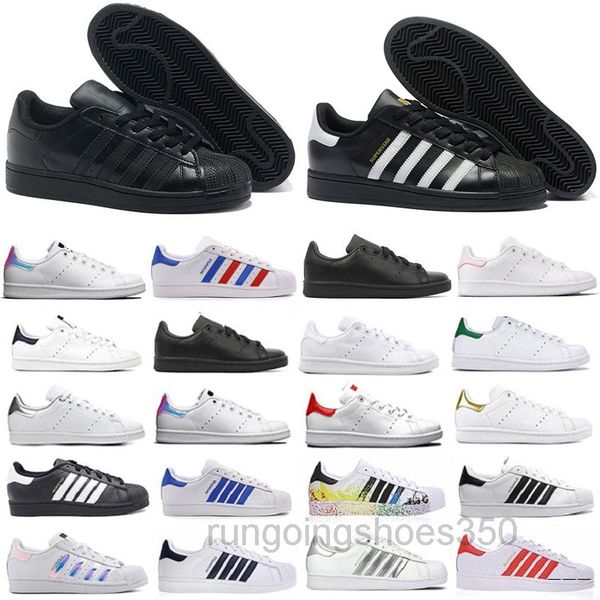 

2019 originals superstar white hologram iridescent junior superstars 80s pride sneakers super star women men sport casual shoes eur khk6