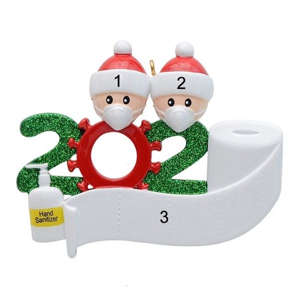 

us quarantine christmas birthdays party decoration stock 2020 gift product personalized family of 4 ornament pandemic so