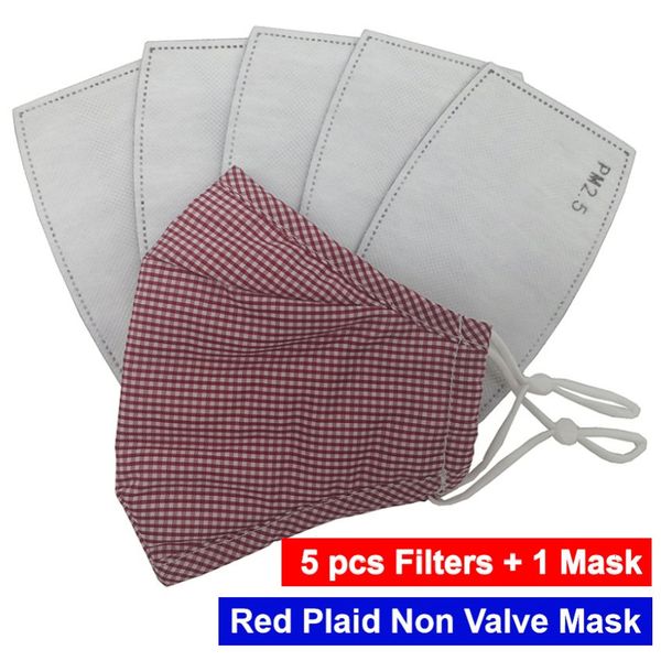 

5 pcs filter for one 1day fashion face cotton reuse washable dust mask 4a0hlb