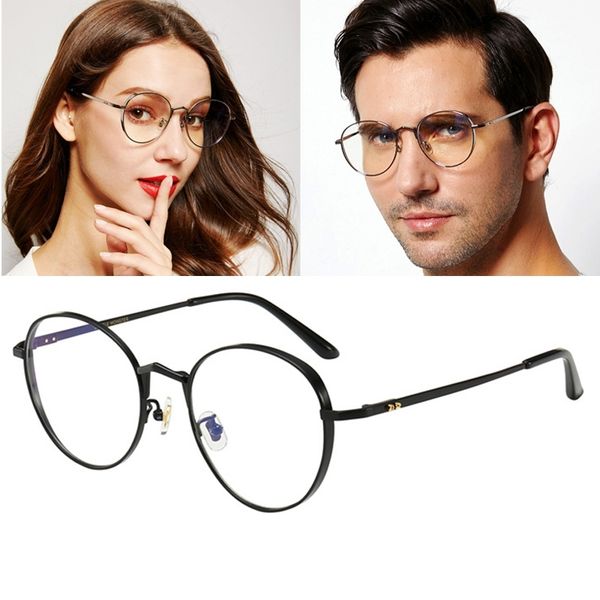 

brand titanium retro round optical glasses frame men women eyeglasses lightweight spectacle frame eye glass oculos de grau t200428, Silver