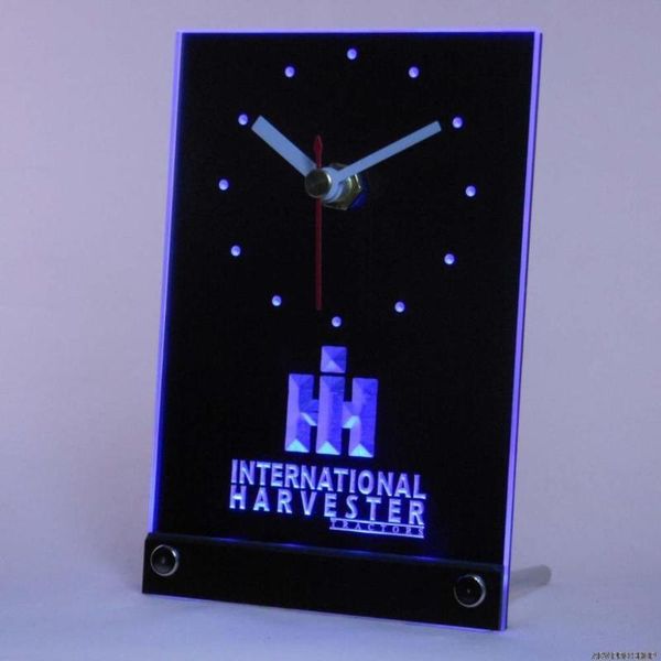 

tnc0169 international harvester tractor table desk 3d led clock