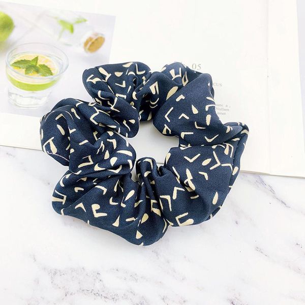 

vintage women headwear girls hair tie musical note print scrunchies ponytail hair holders rope headbands ladies hair accessories h wmtaqx, Black;brown