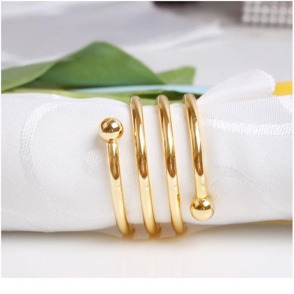 

10pcs gold silver metal napkin rings napkin bow buckles serviette holder for wedding party banquet l home de qyldnw