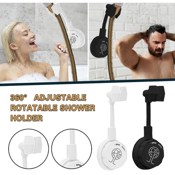 

adjustable rotatable shower head wall mount holder no punching shower rack shower brackets bathroom accessories storage rack d3 wmtset