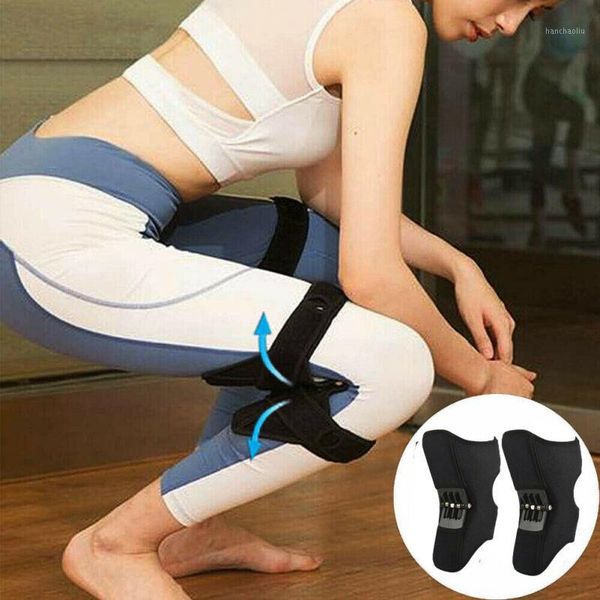 

elbow & knee pads breathable non-slip joint support lift care powerful rebound spring force1, Black;gray